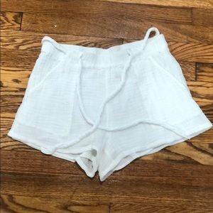 Aerie white dress shorts